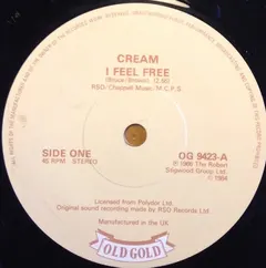 Cream (2) – I Feel Free (Vinyl, 7")