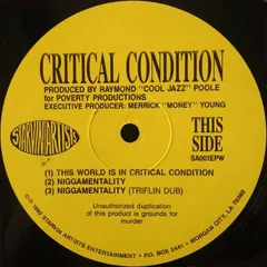 Critical Condition – Critical Condition (Vinyl, 12")