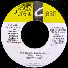 Cutty Ranks – Personal Experience (Vinyl, 7")