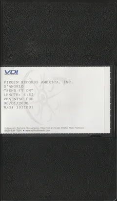 D'Angelo – Send It On (VHS, Single)