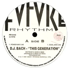 D.J. Bach* – This Generation (Vinyl, 12")