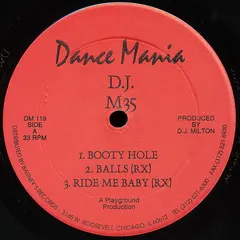D.J. M35* – Booty Hole (Vinyl, 12")