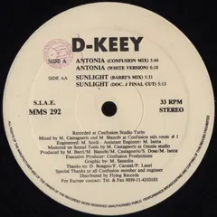D-Keey – Antonia / Sunlight (Vinyl, 12")