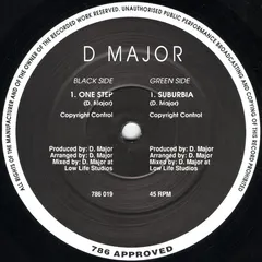 D Major (3) – Suburbia / One Step (Vinyl, 12")