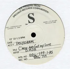 D-Mob* – C'mon And Get My Love (Vinyl, 12")