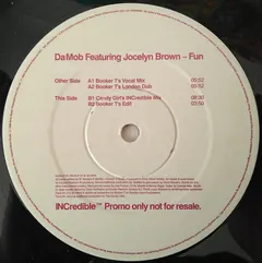 Da Mob Featuring Jocelyn Brown – Fun (Vinyl, 12")