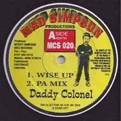 Daddy Colonel – Wise Up (Vinyl, 12")