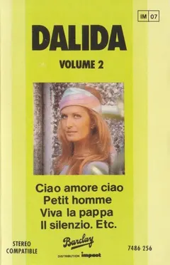 Dalida – Dalida - Volume 2 (Cassette, Compilation)