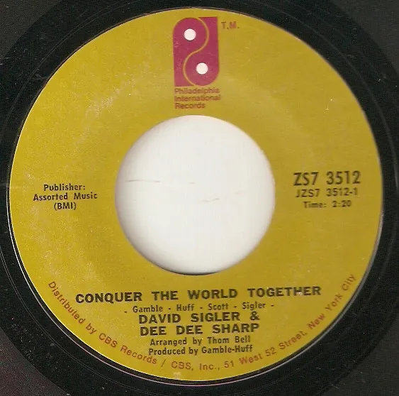 David Sigler (3) & Dee Dee Sharp – Conquer The World Together