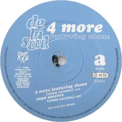 De La Soul Featuring Zhane* – 4 More (Vinyl, 12")