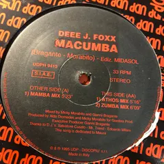 Deee J. Foxx – Macumba (Vinyl, 12")