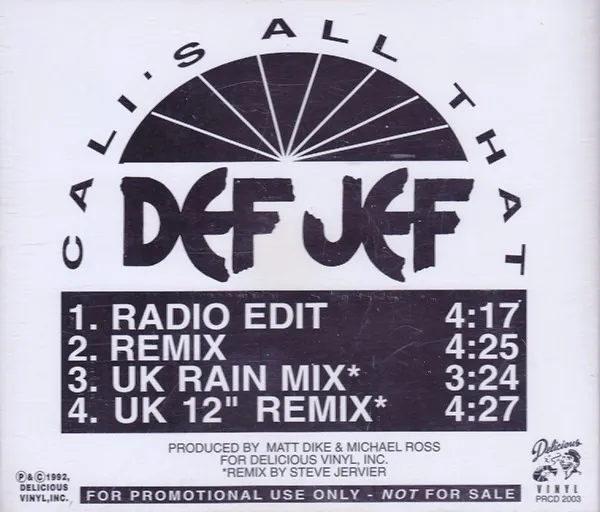 Def Jef – Cali's All That