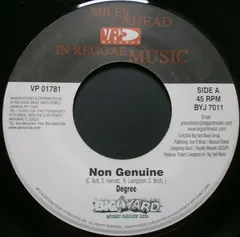 Degree* – Non Genuine (Vinyl, 7")