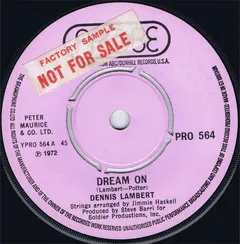 Dennis Lambert – Dream On (Vinyl, 7")