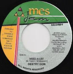 Destry Don – Weed A List (Vinyl, 7")