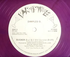 Dimples D – Sucker D.J.'S (I Will Survive) (Vinyl, 12")