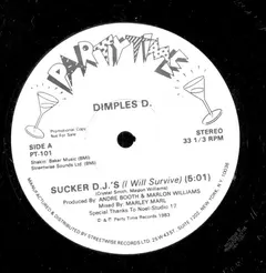 Dimples D.* – Sucker DJ's (I Will Survive) (Vinyl, 12")