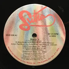 Disco 3 Sutra Records – Fat Boys (Vinyl, 12")