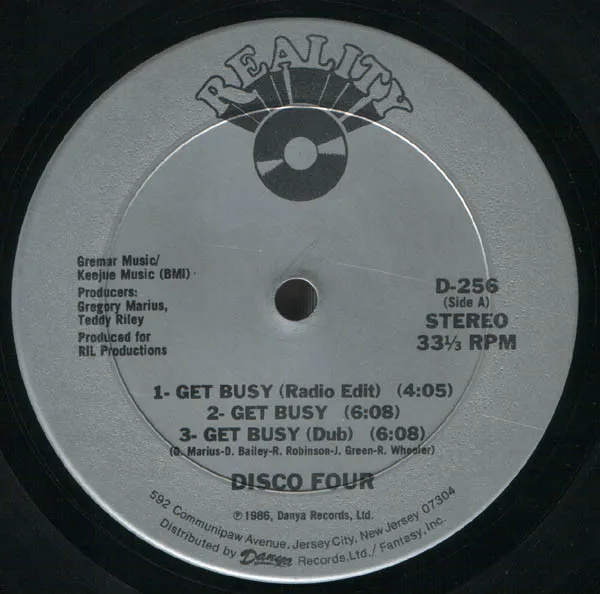 Disco Four – Get Busy / Stomp, Stomp, Clap
