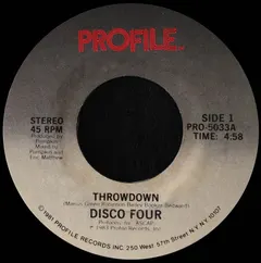Disco Four Profile Records – Throwdown (Vinyl, 7")