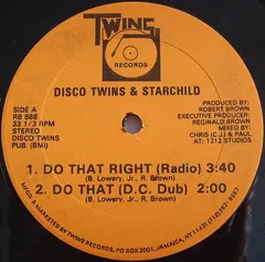 Disco Twins & Starchild (17) – Do That Right (Vinyl, 12")