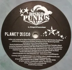 Disko Punks Vs. Krieger & Feuersänger – Planet Disco (Vinyl, 12")