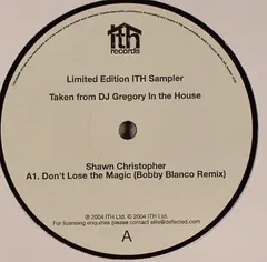 DJ Gregory – In The House (Sampler) (Vinyl, 12")