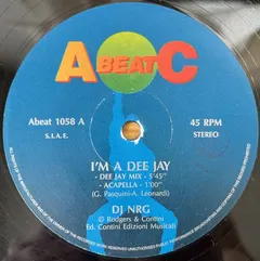 DJ NRG – I'm A Dee Jay (Vinyl, 12")