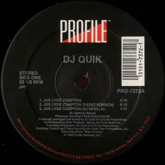 DJ Quik – Jus Lyke Compton (Vinyl, 12")