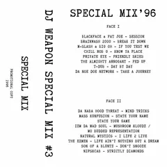 DJ Weapon – Special Mix # 3 (Cassette, Mixtape)