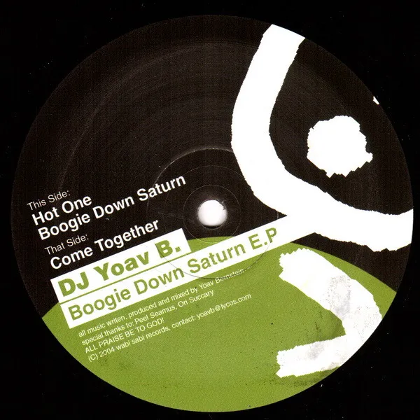DJ Yoav B. – Boogie Down Saturn E.P.