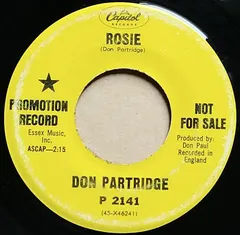 Don Partridge Capitol Records – Rosie (Vinyl, 7")