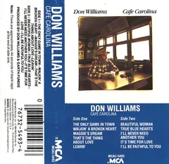 Don Williams (2) – Cafe Carolina (Cassette, Album)