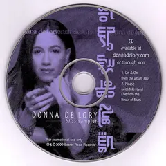 Donna de Lory – Bliss (CD, Promo)
