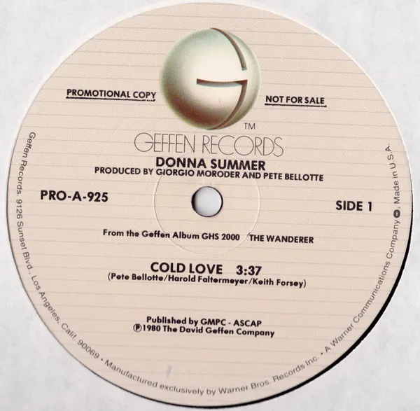 Donna Summer – Cold Love