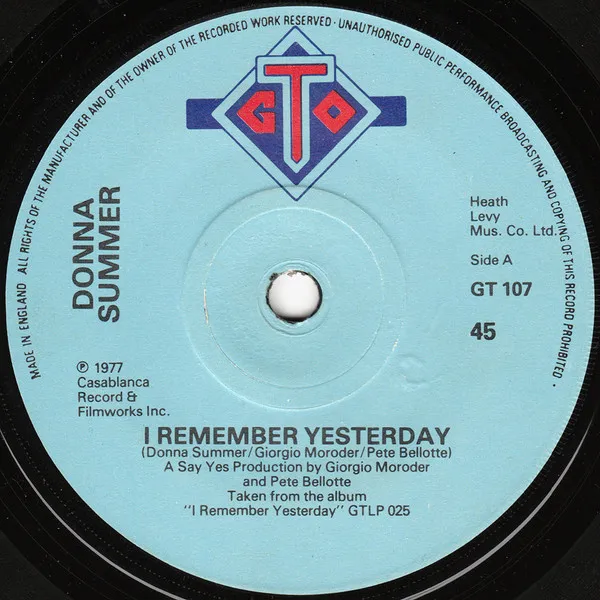 Donna Summer – I Remember Yesterday