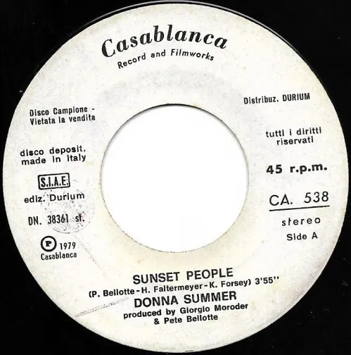 Donna Summer – Sunset People