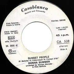 Donna Summer Casablanca – Sunset People (Vinyl, 7")