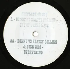 Donny* Vs Beatsy Collins – One Of These Days / Everything (Vinyl, 7")