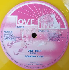 Donovan Smith – Take Heed (Vinyl, 12")