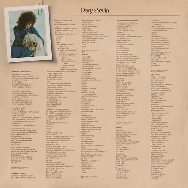 Dory Previn – Dory Previn