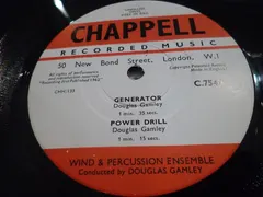 Douglas Gamley, Wind & Percussion Ensemble – Generator / Power Drill / Machine Room (Vinyl, 10")