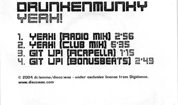 Drunkenmunky – Yeah!