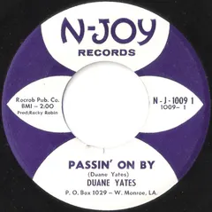 Duane Yates – Passin' On By / Anyone (Vinyl, 7")