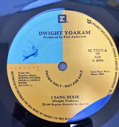 Dwight Yoakam – I Sang Dixie (Vinyl, 7")