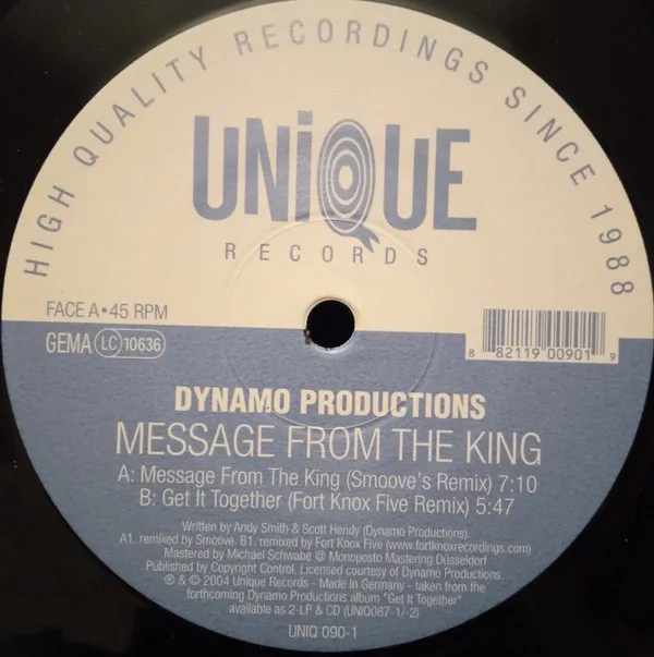 Dynamo Productions – Message From The King