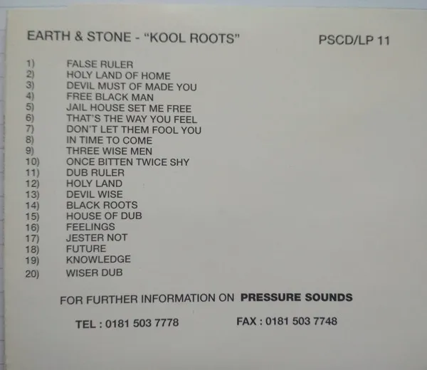 Earth & Stone* – Kool Roots