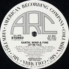 Earth, Wind & Fire ARC – Let Me Talk (Vinyl, 12")