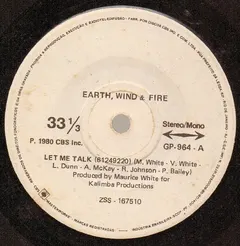 Earth, Wind & Fire – Let Me Talk (Vinyl, 7")