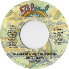 Eddie Holman – This Will Be A Night To Remember (Vinyl, 7")
